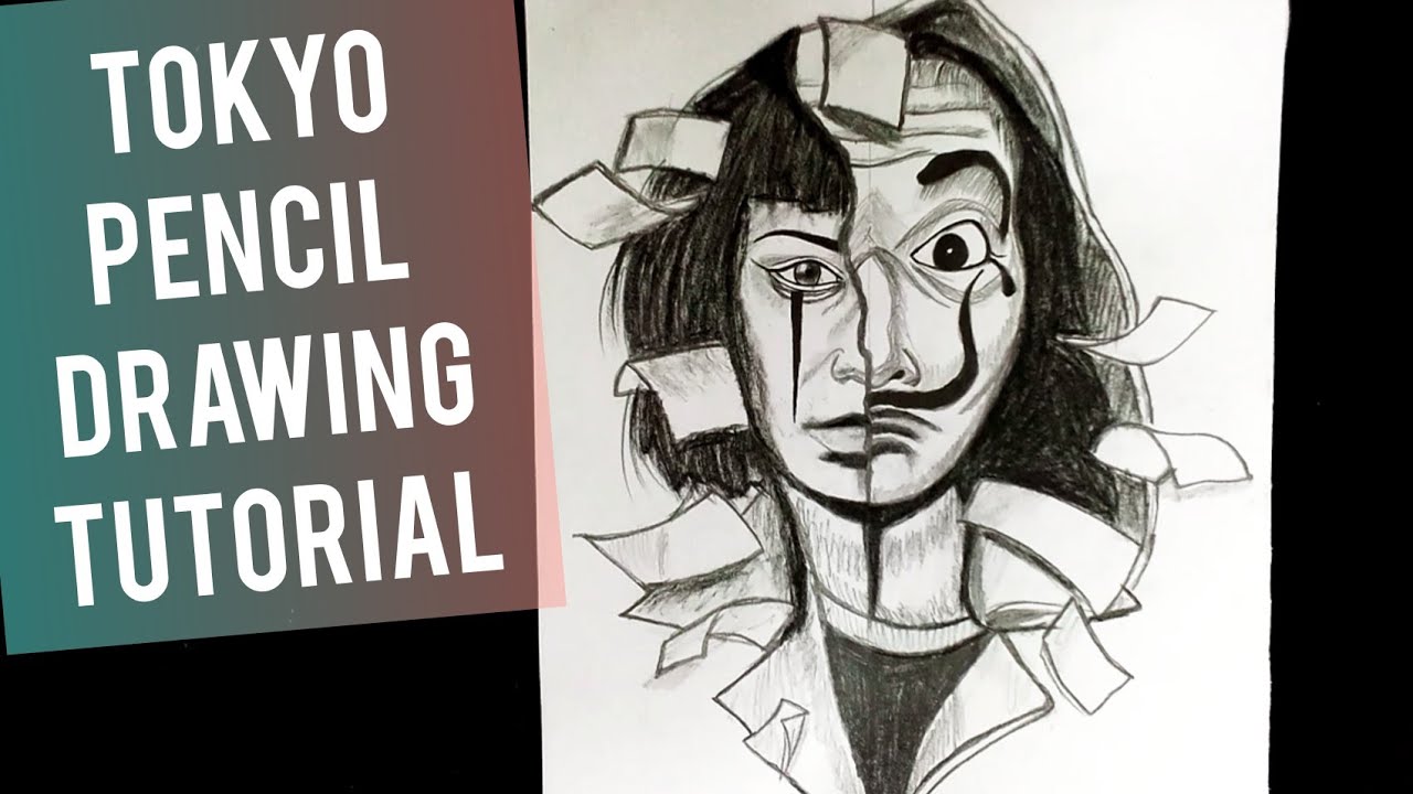 How To Draw Tokyo (Money Heist) || Step By Step Pencil Drawing Of Tokyo
