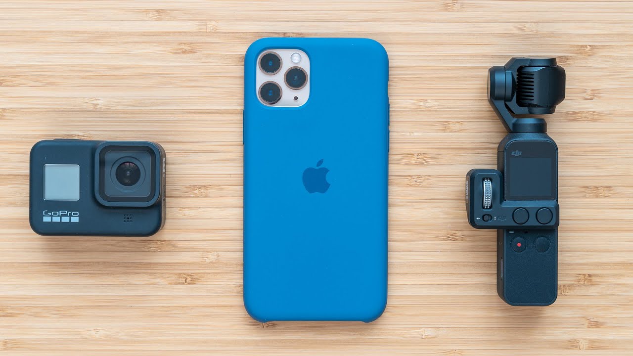 iPhone 11 Pro против DJI Osmo Pocket против GoPro Hero 8 Black