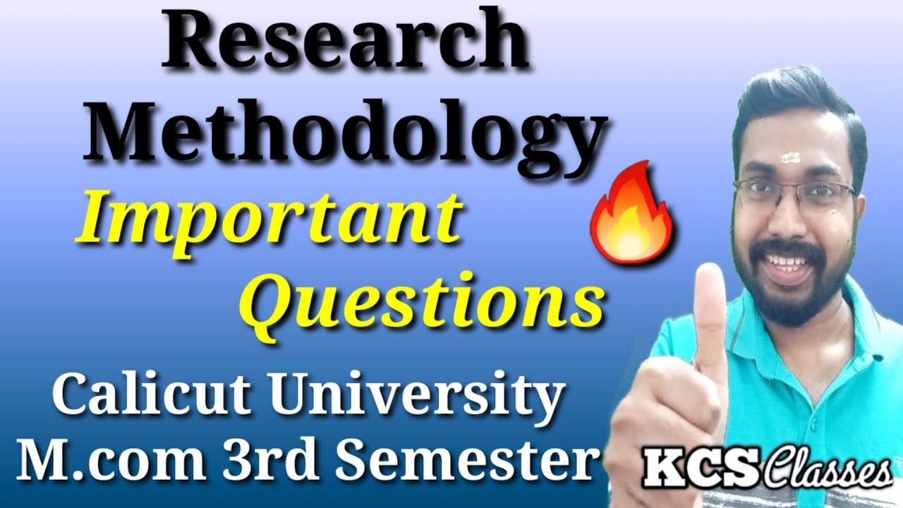 Research Methodology|M.com 3rd Semester|Calicut University|Important Questions