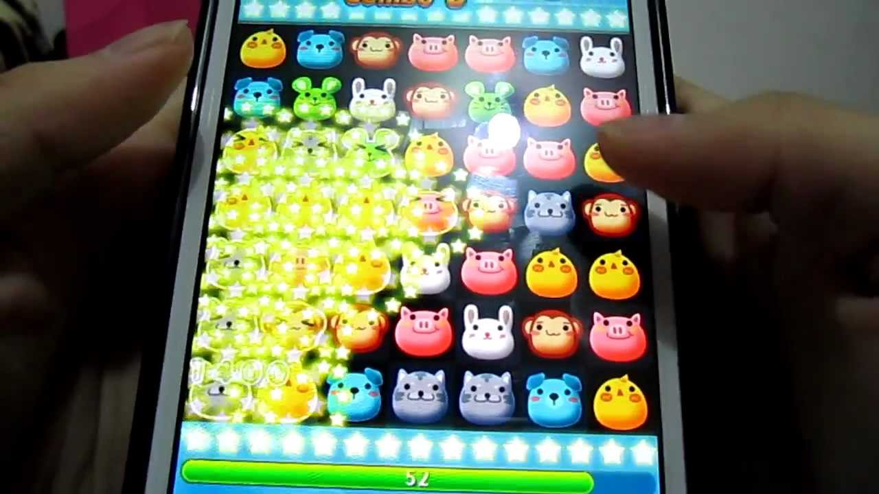 【Mobile game】playing anipang. English Version of the game.