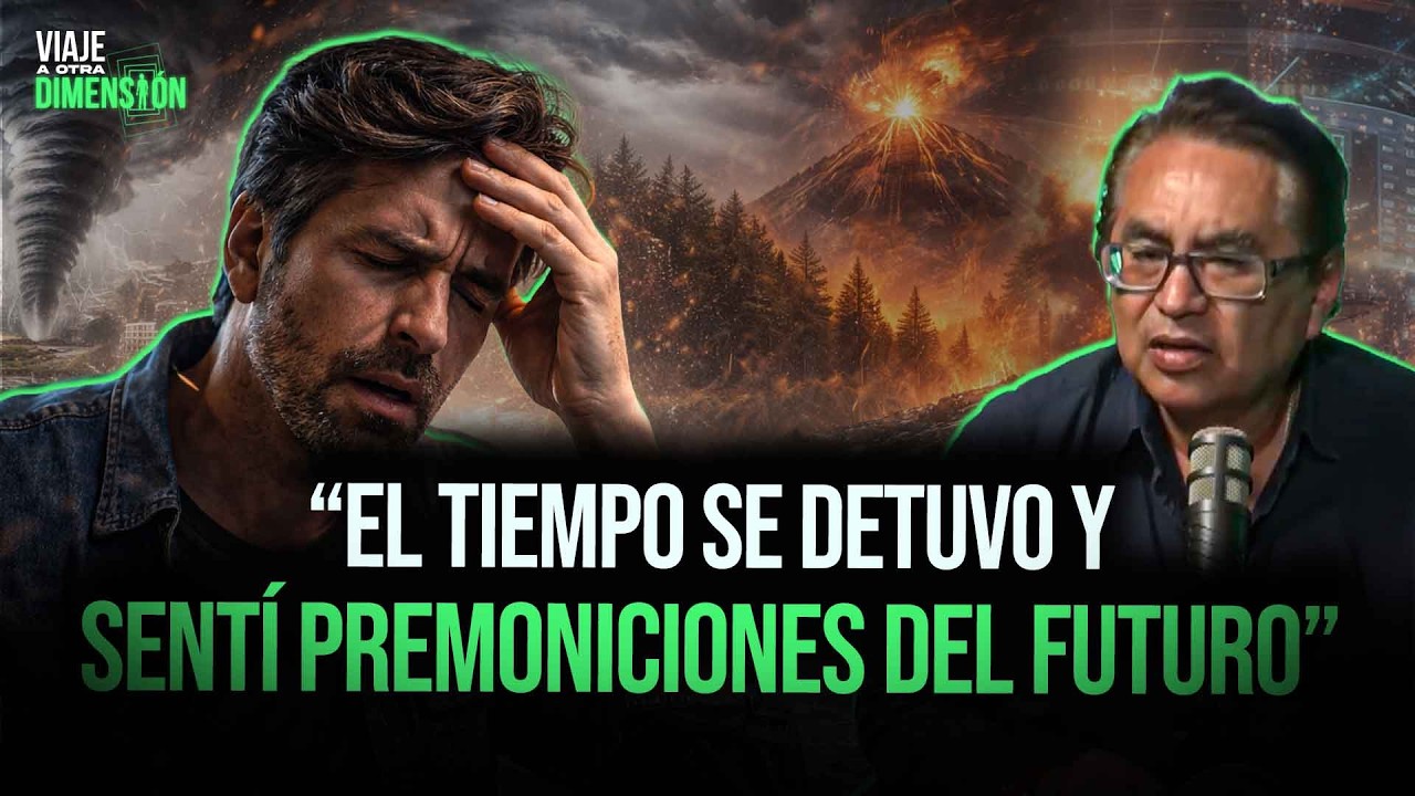 HOMBRE EXPERIMENTA VISIONES DEL FUTURO #VIAJEAOTRADIMENSIÓN