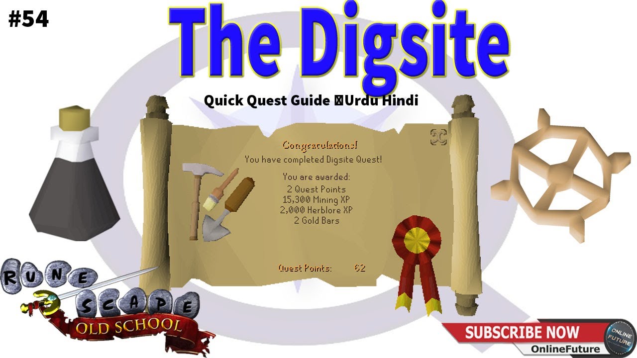 OSRS│How To Complete Digsite Quest 2020 │Quick Quest Guide │Urdu Hindi