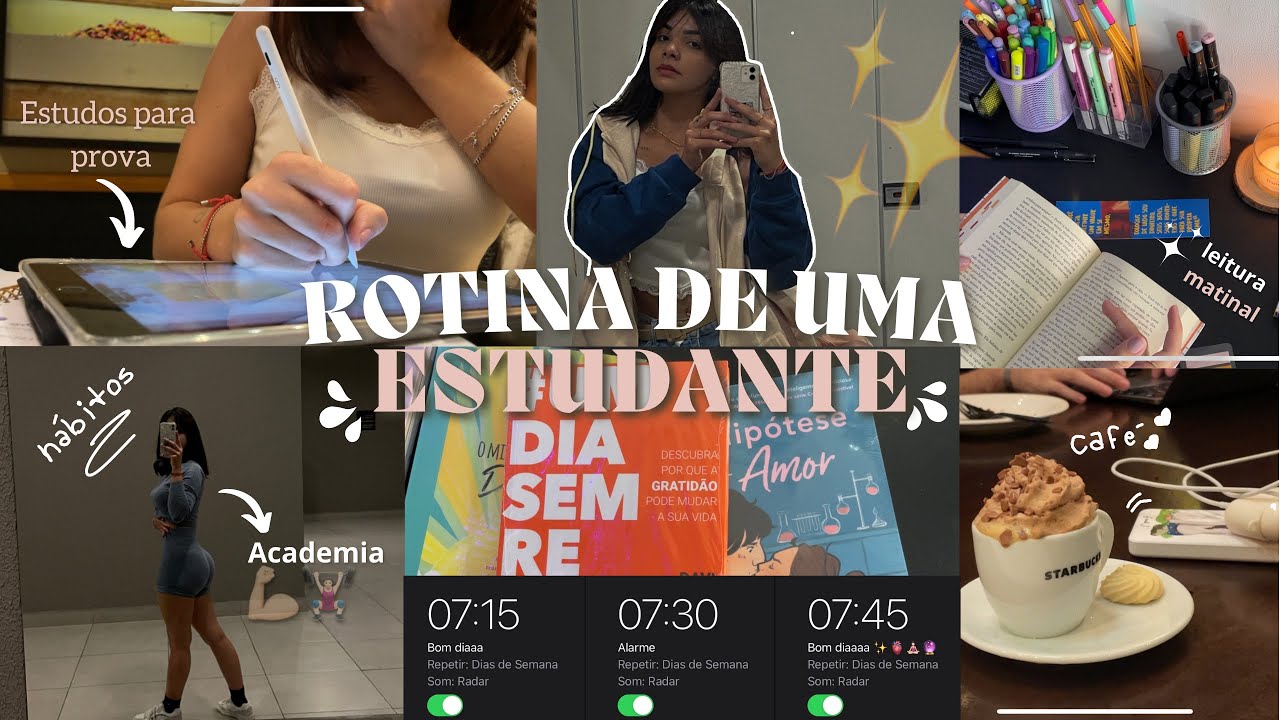 ROTINA *realista* de uma ESTUDANTE de psicologia | academia, study, aquela garota ✨