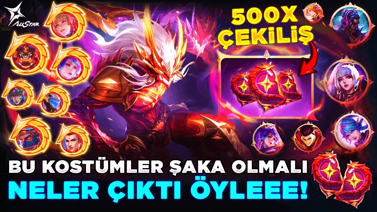 BU KOSTÜMLER ŞAKA OLMALI ! 500X'LİK EJDER İBLİSİ ÇEKİLİŞİ NELER ÇIKARTTIM NELER ? PREMEIUM TEDARİK