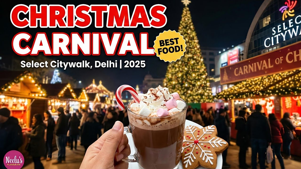Select Citywalk Food & Decoration Tour | Select City Walk Mall | Best Christmas decorations in Delhi