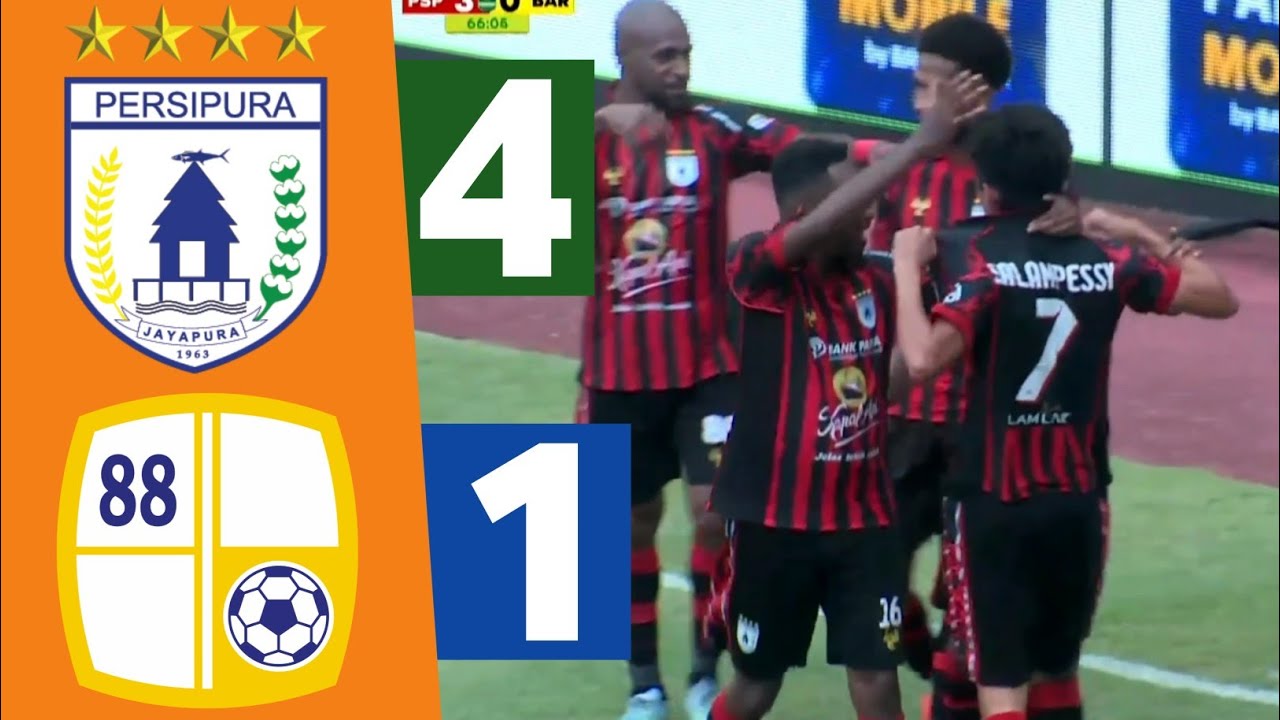 Highlight Persipura Vs Barito Putera 4-1 || PEGADAIAN LIGA 2 #persipura #liga2 