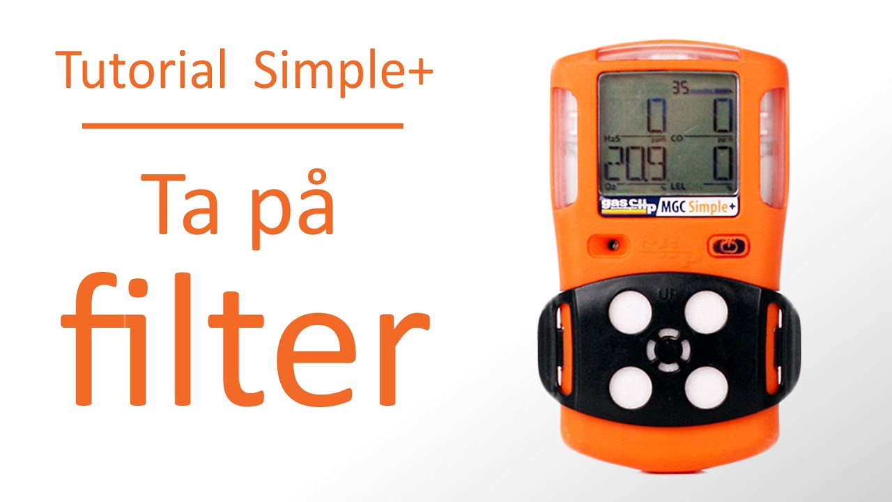 Hvordan ta p&aring; og bytte filter p&aring; MGC-S | Multi gas simple plus tutorial