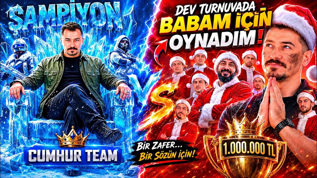 BABAM İ&Ccedil;İN &Ccedil;IKTIĞIM YAYINCI TURNUVASINDA ŞAMPİYON OLDUK ! - PUBG MOBİLE