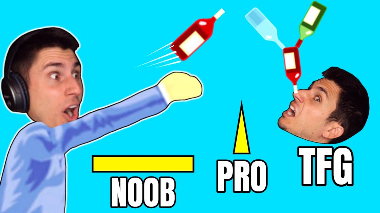 НОВЫЙ УРОВЕНЬ ПЕРЕВОРАЧИВАНИЯ БУТЫЛОК TFG! | Happy Wheels
