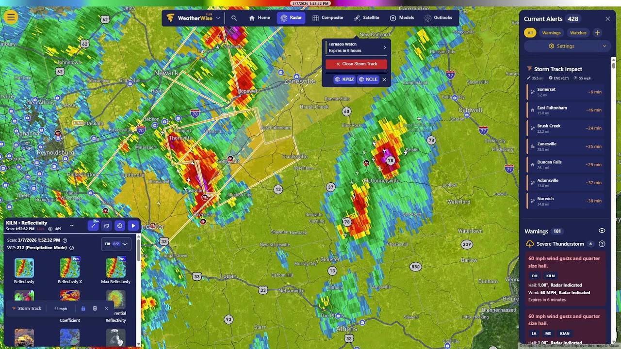 MULTIPLE SEVERE THUNDERSTORM WARNINGS IN OHIO!