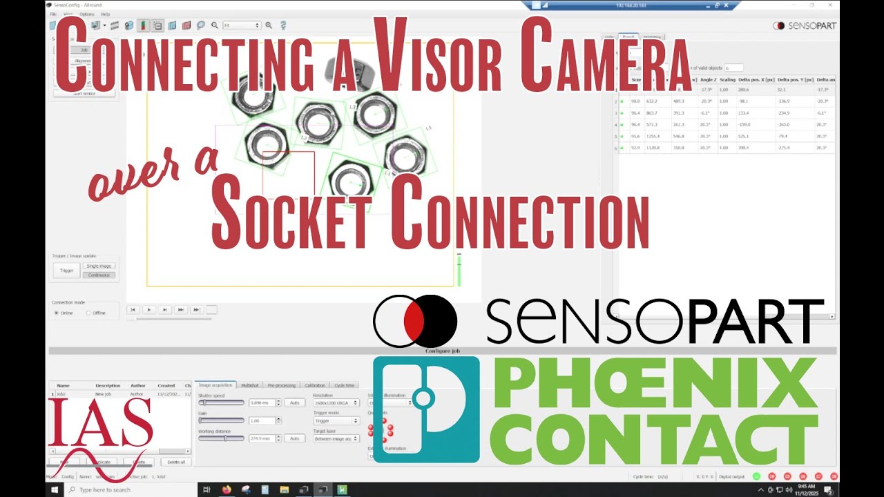 Connecting a Visor Camera to PLCNext via a Socket Connection