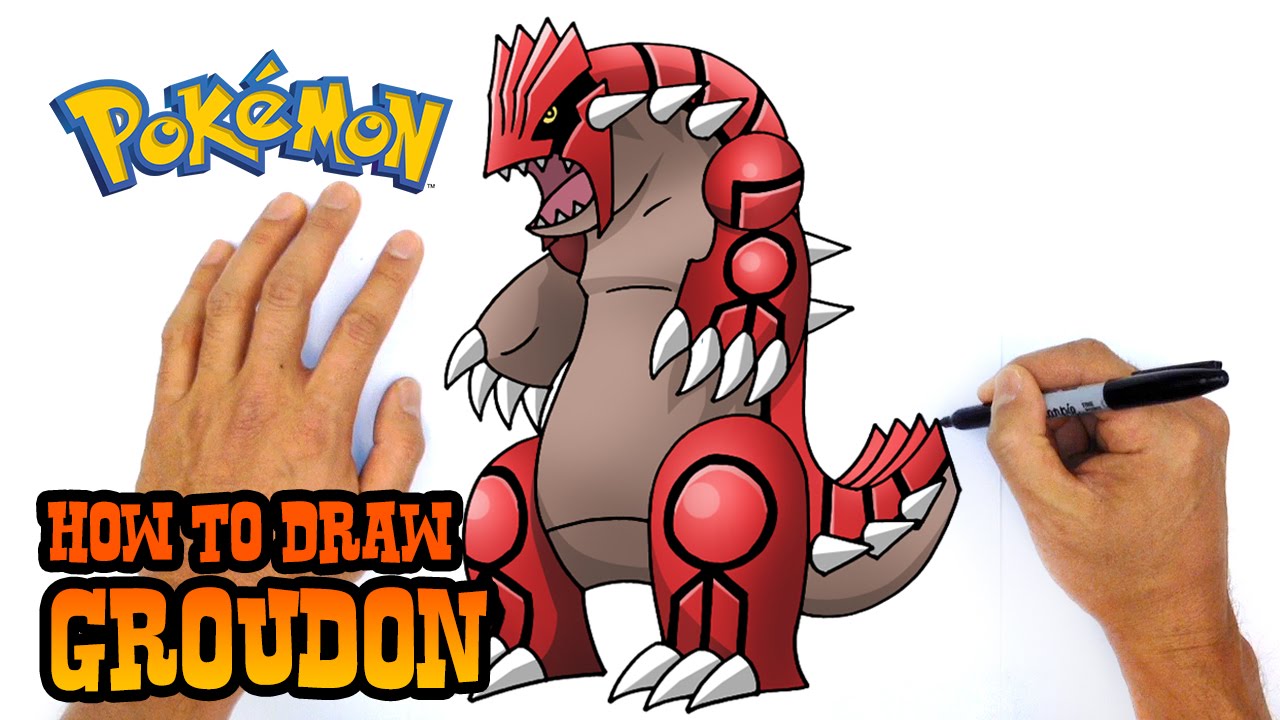 How to Draw Groudon | Pokemon