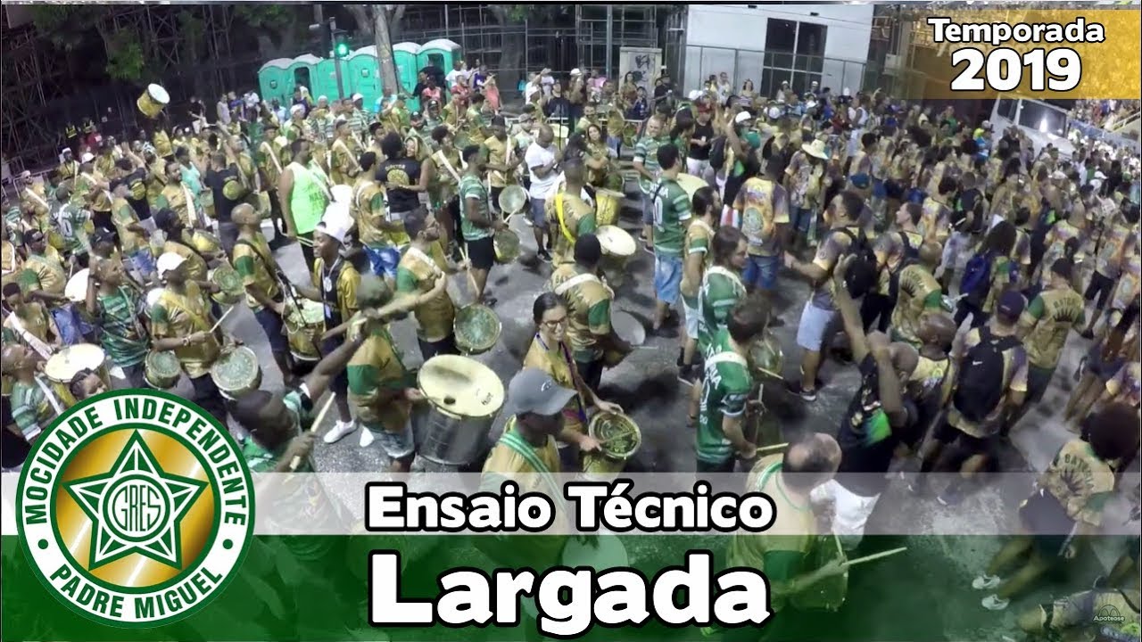 Mocidade 2019 - Bateria no ensaio técnico (Largada) - Apoteose ao vivo