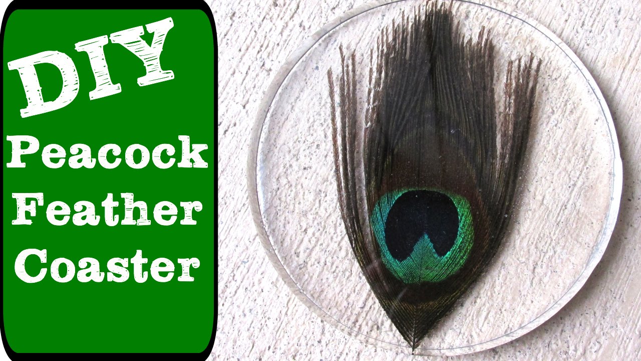 DIY Peacock Feather Coaster   Another Coaster Friday
