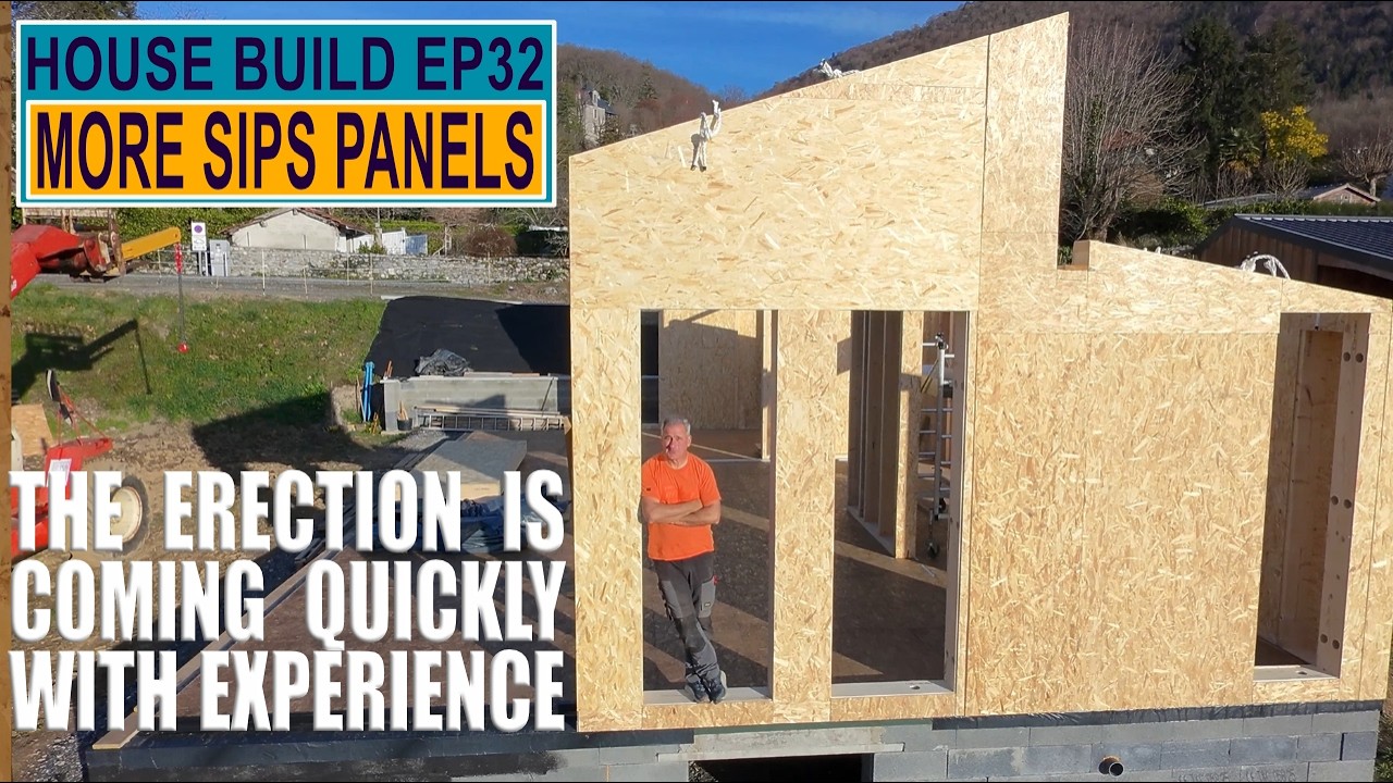 Couple erect giant SIPs panels |Dream Passive House Build EP32
