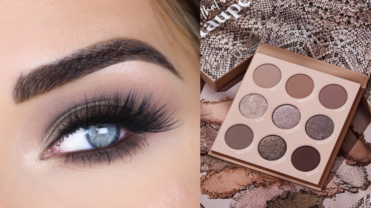 ColourPop That's Taupe Palette | Cool Toned Eyeshadow Tutorial