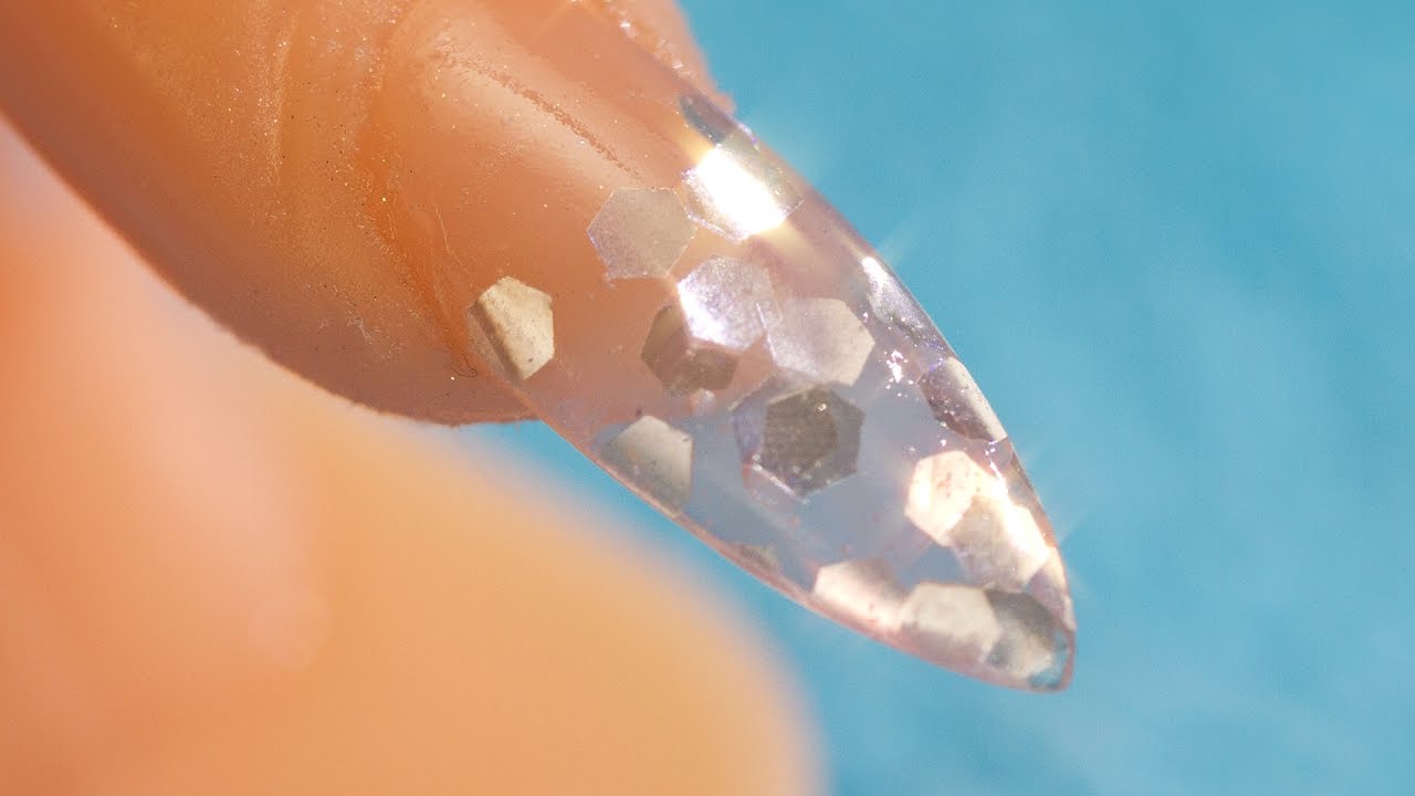 DIY Acrylic Glitter Inlay