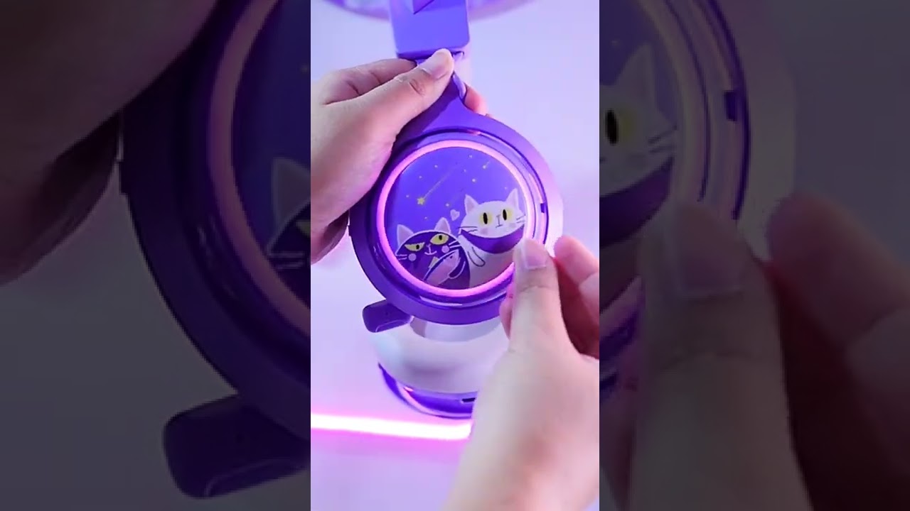 Purple Cat Ear Headphones from Somic Headset! 💜