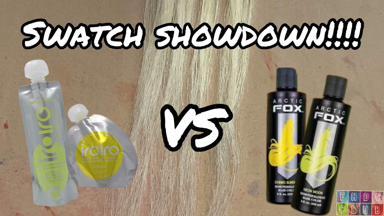 Swatch Showdown: YELLOW Iro Iro vs Arctic Fox!
