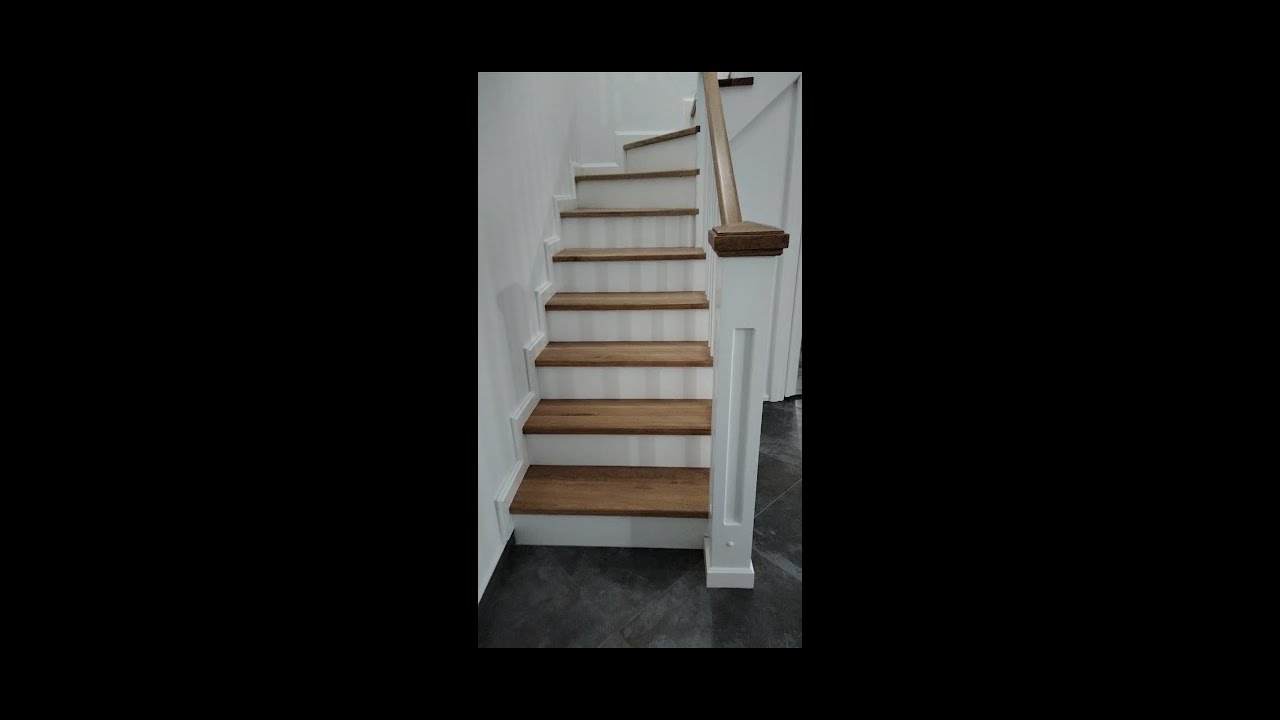 Scara interioara din lemn de Stejar#Wood#Staircase#Inside#Oak#Installing.