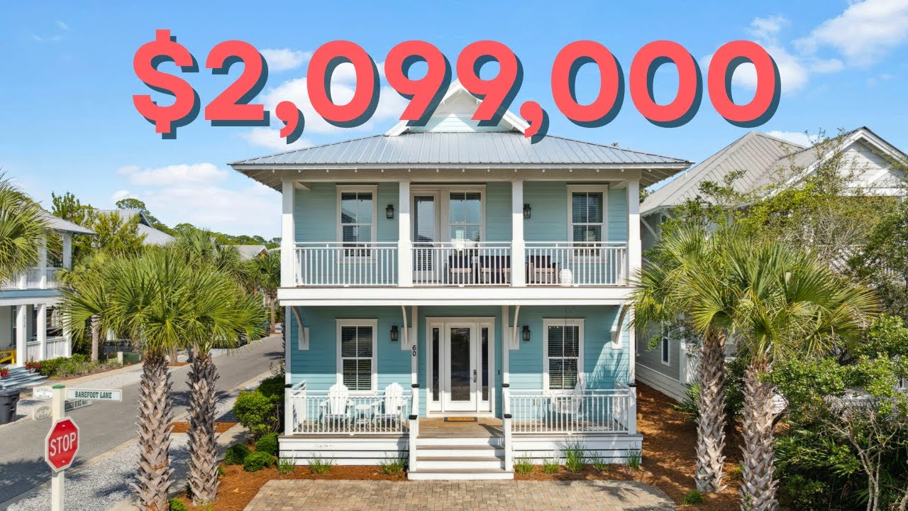 60 Barefoot Lane | 30A Homes | 3062 SF | 4 Beds | Seacrest Beach, FL