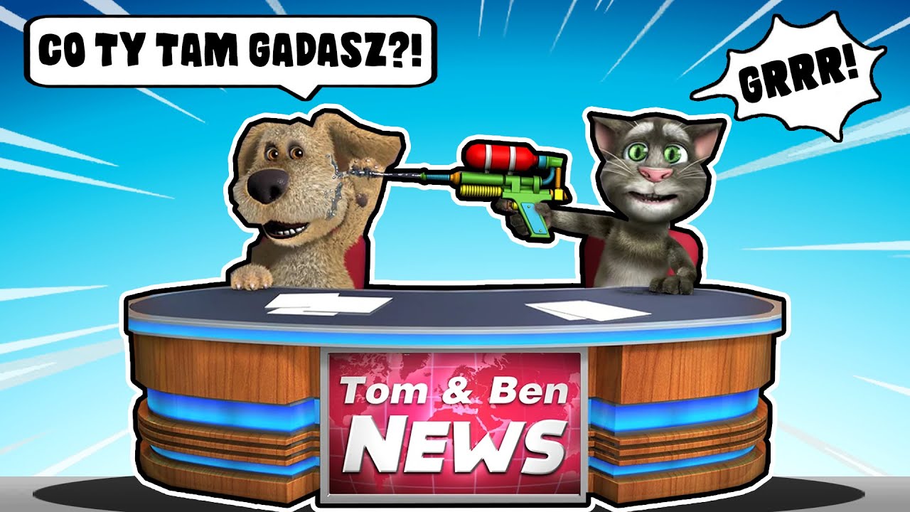 📰 TALKING TOM i BEN w WIADOMOŚCIACH! 📰