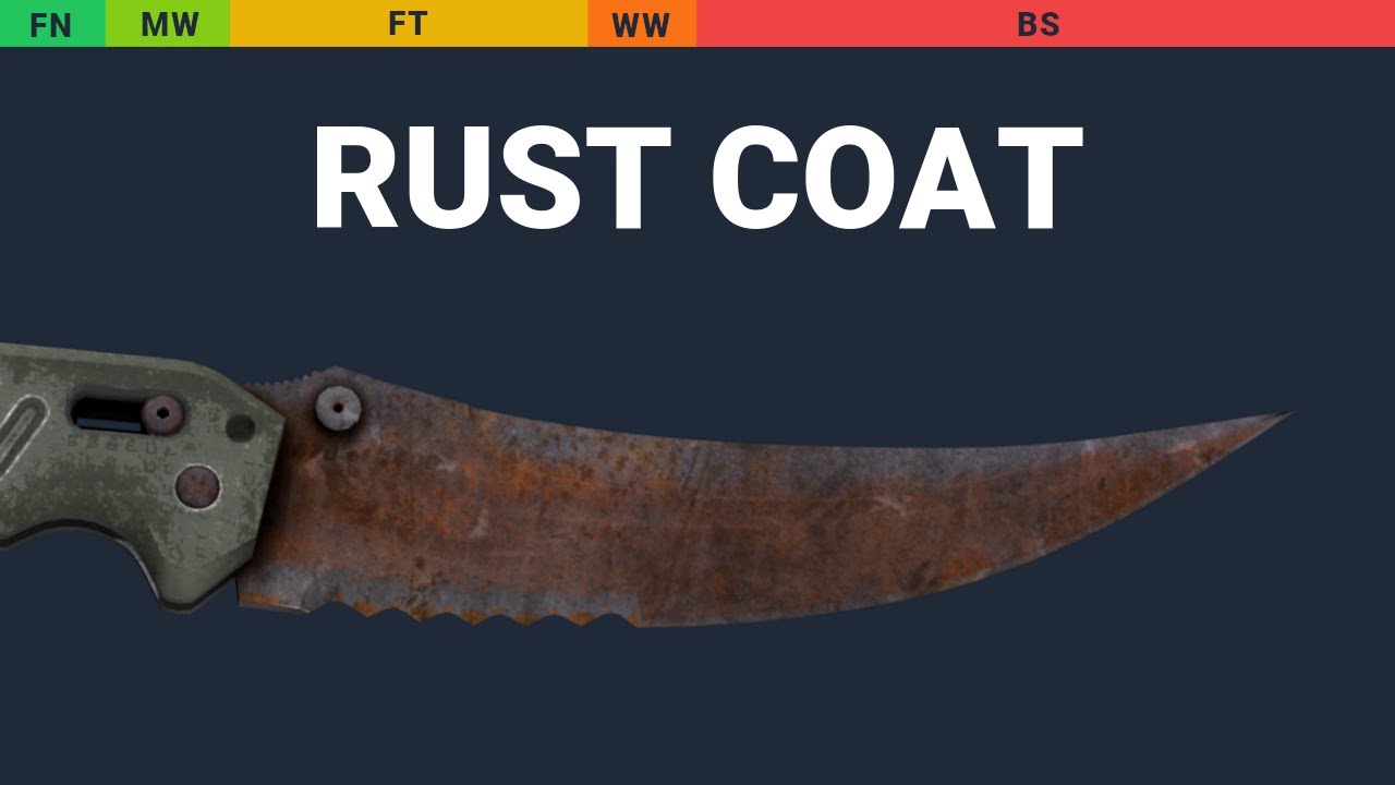 Flip Knife Rust Coat - Skin Float And Wear Preview