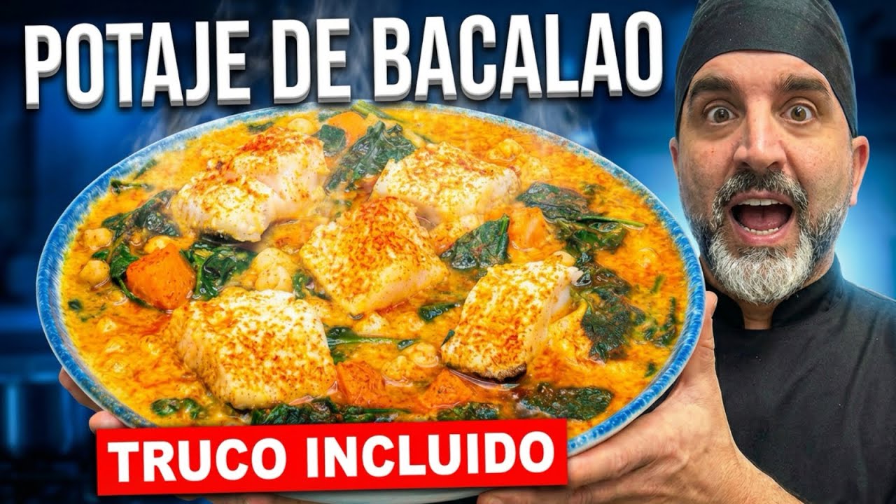 POTAJE DE BACALAO CASERO 🐟 | Receta TRADICIONAL con un TRUCO que cambia todo.