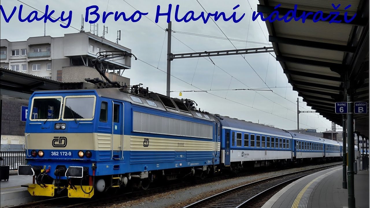 Vlaky Brno hlavní nádraží  25.2.2020
