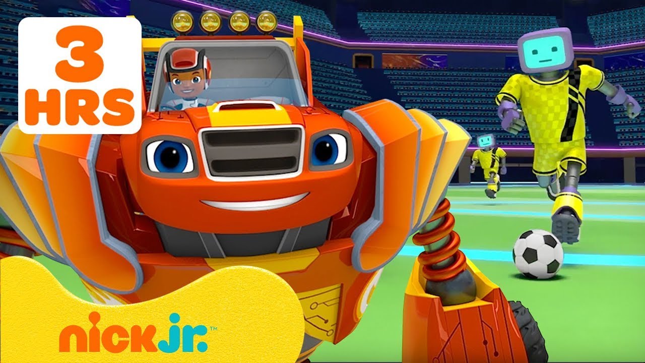 Вспыш и чудо-машинки | Блейз использует СИЛУ РОБОТА в миссиях и спасениях! ⚽️ | Nick Jr. Cyrillic