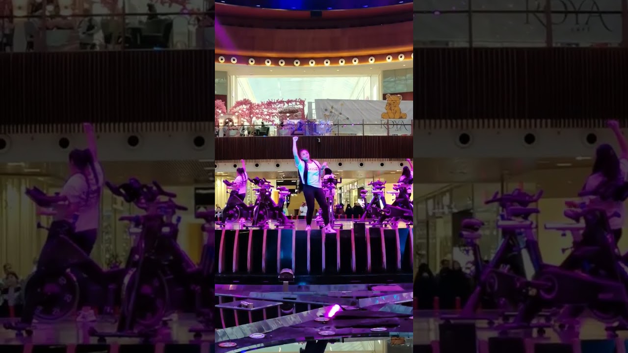 Qatar National Sports Day 2023 show at Mall of Qatar by Anytime Fitness! #zumba #Spinning #pound