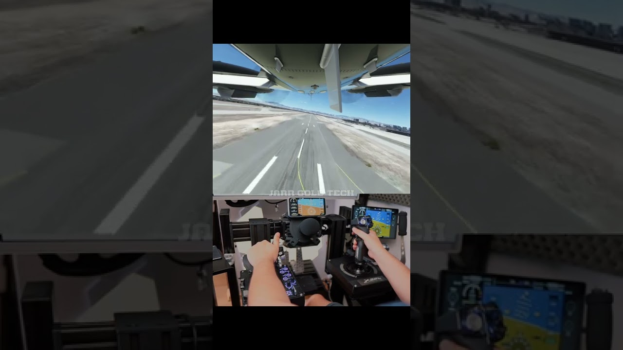 Las Vegas from above / Logitech X56 Realistic flying