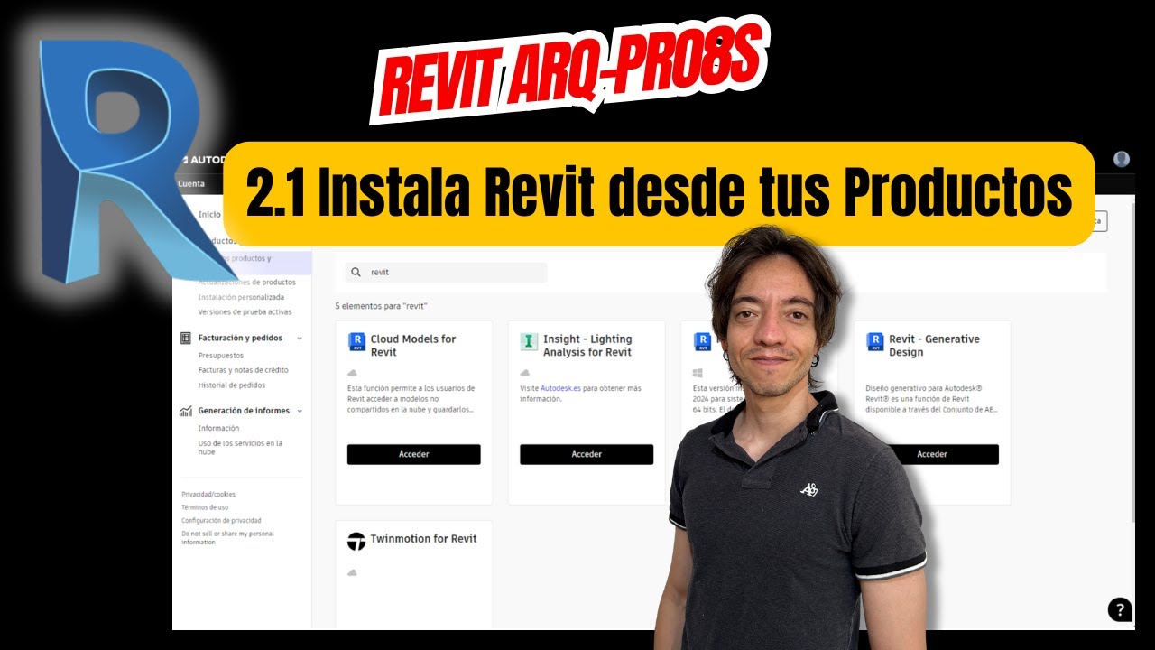 2.1 Cómo INSTALAR REVIT desde tus Productos