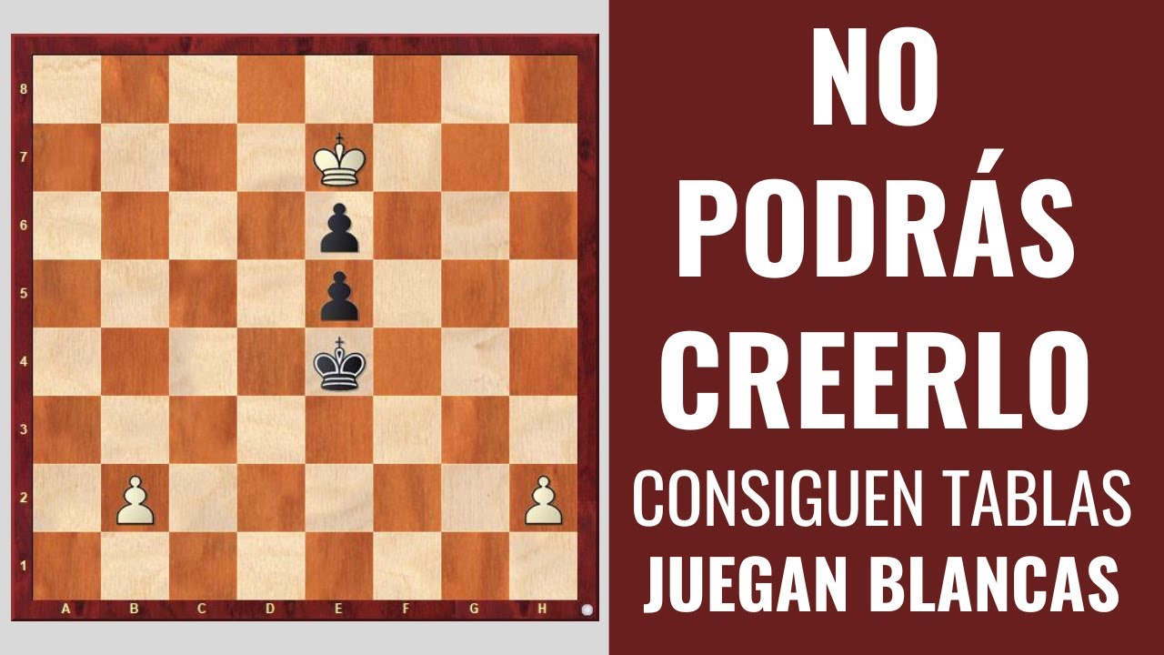 ¡NO PODRÁS CREERLO! Solo una jugada del Blanco consigue las tablas