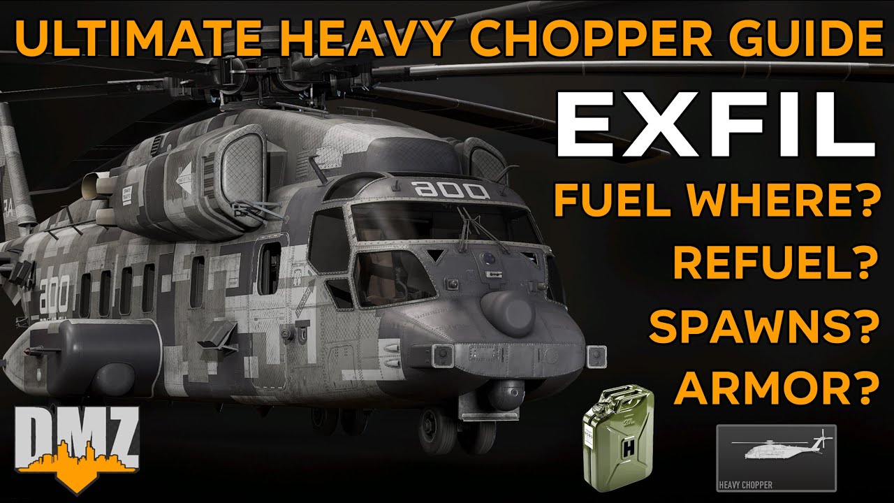 DMZ Heavy Exfil Chopper Guide, Where to find fuel
