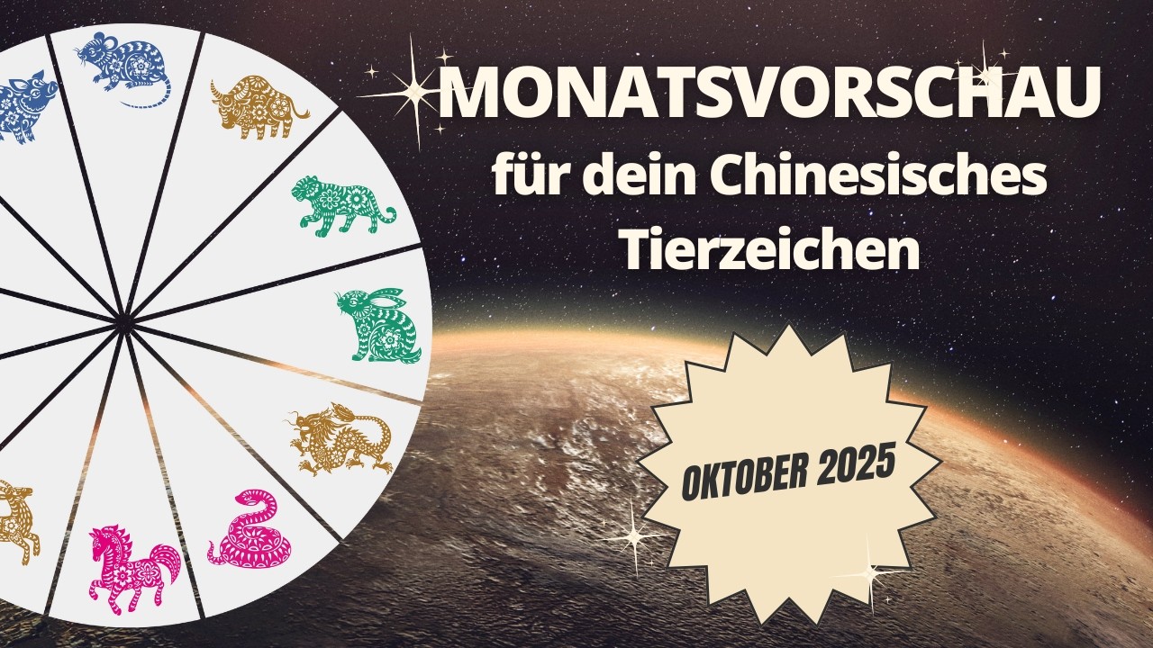 Wie du die Energie im Oktober 2025 nach der Chinesischen Astrologie für dich nutzen kannst.