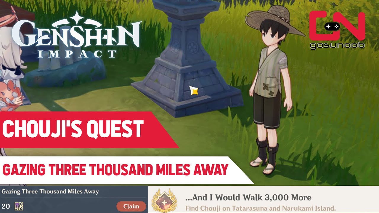 Chouji Quest | Genshin Impact - Gazing Three Thousand Miles Away - Mother's Letter Location