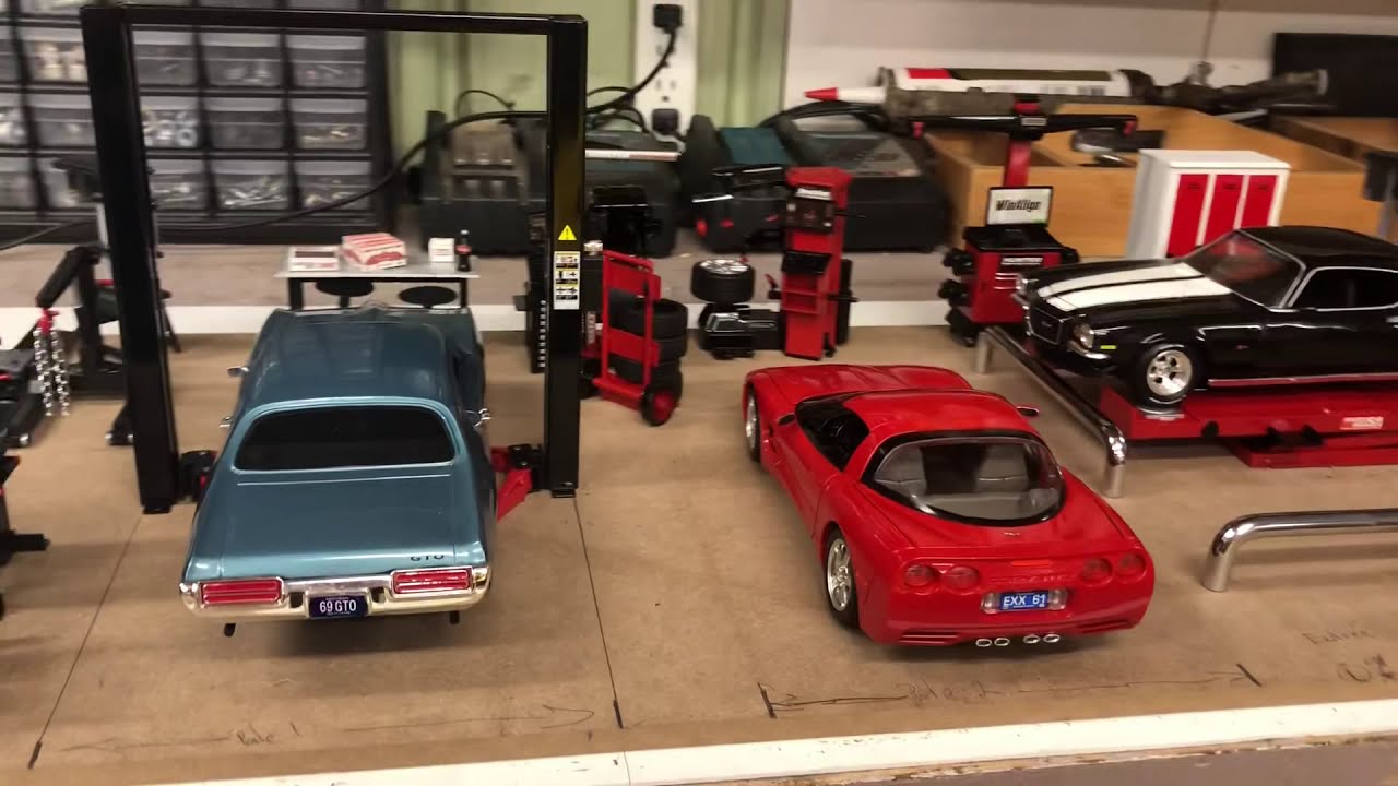 Diorama 1:18 diecast Imagine garage planif pour fabriquation