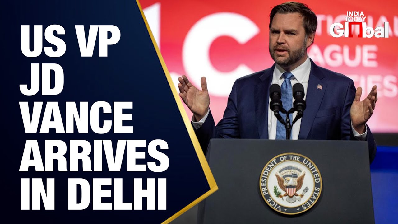 LIVE: JD Vance Arrives in India | US Vice President Lands at Air Force Station Palam
