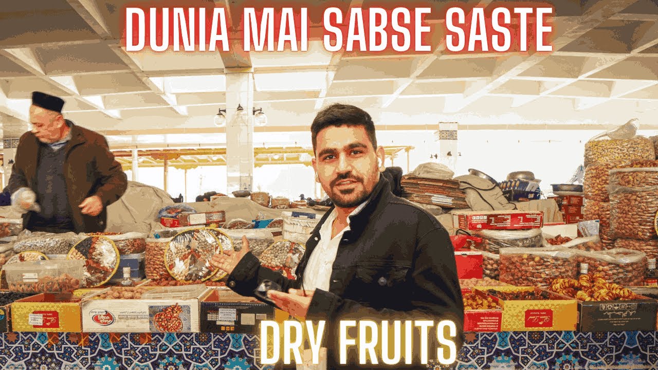 उज़बेकिस्तान की मण्डी  ॥  local market of Uzbekistan 🇺🇿 | Cheapest Dry Fruits