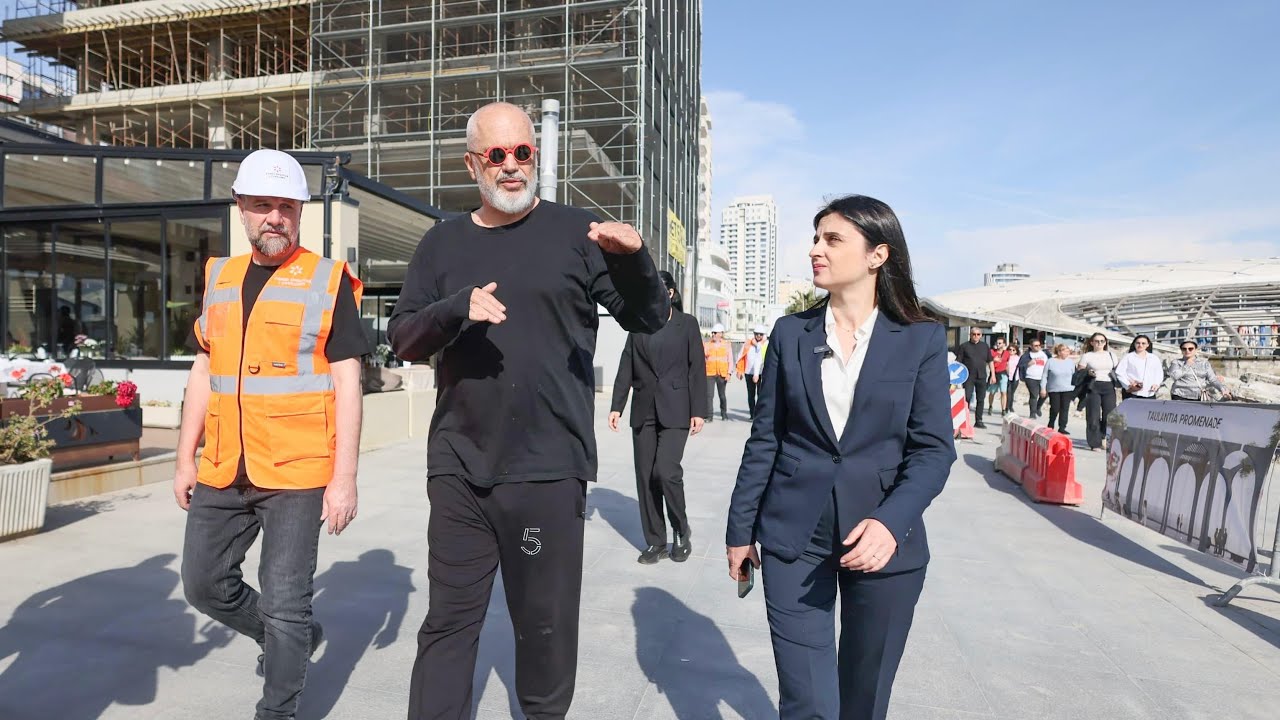 📍Durrës – Në kantierin e shëtitores “Taulantia”