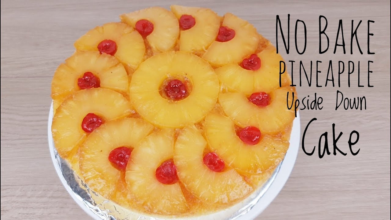 No bake Pineapple Upside down cake | Steamed cake (Easy Recipe)