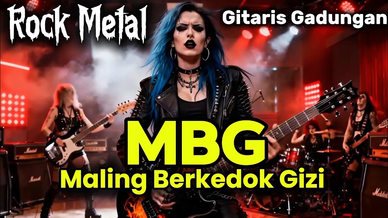 MBG Maling Berkedok Gizi | Rock Metal | Musik AI | Gitaris Gadungan 