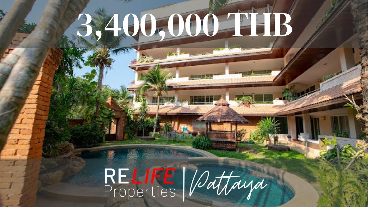 HUGE one-bedroom with direct garden and pool access in Pattaya (Executive Residence 1 in Pratumnak)!