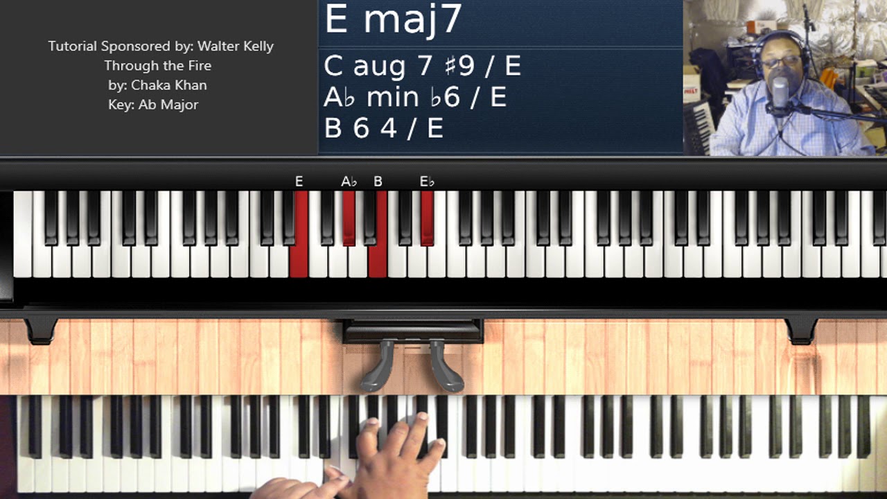 Through the Fire (by Chaka Khan) - Piano Tutorial