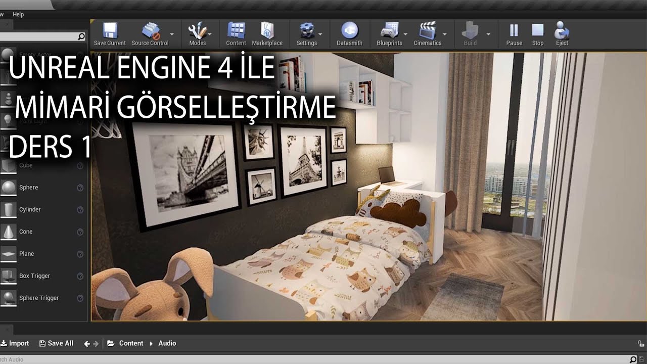 Unreal Engine 4 ile Mimari Görselleştirme Ders 1