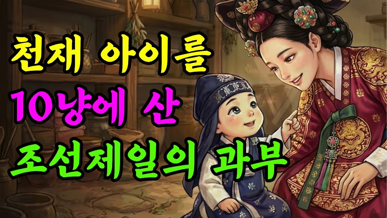 조선 제일의 과부가 장터에서 10냥에 사온 아이, 그 아이의 정체는? | 야담 옛날이야기 오디오북 수면동화 전설 민담 사연