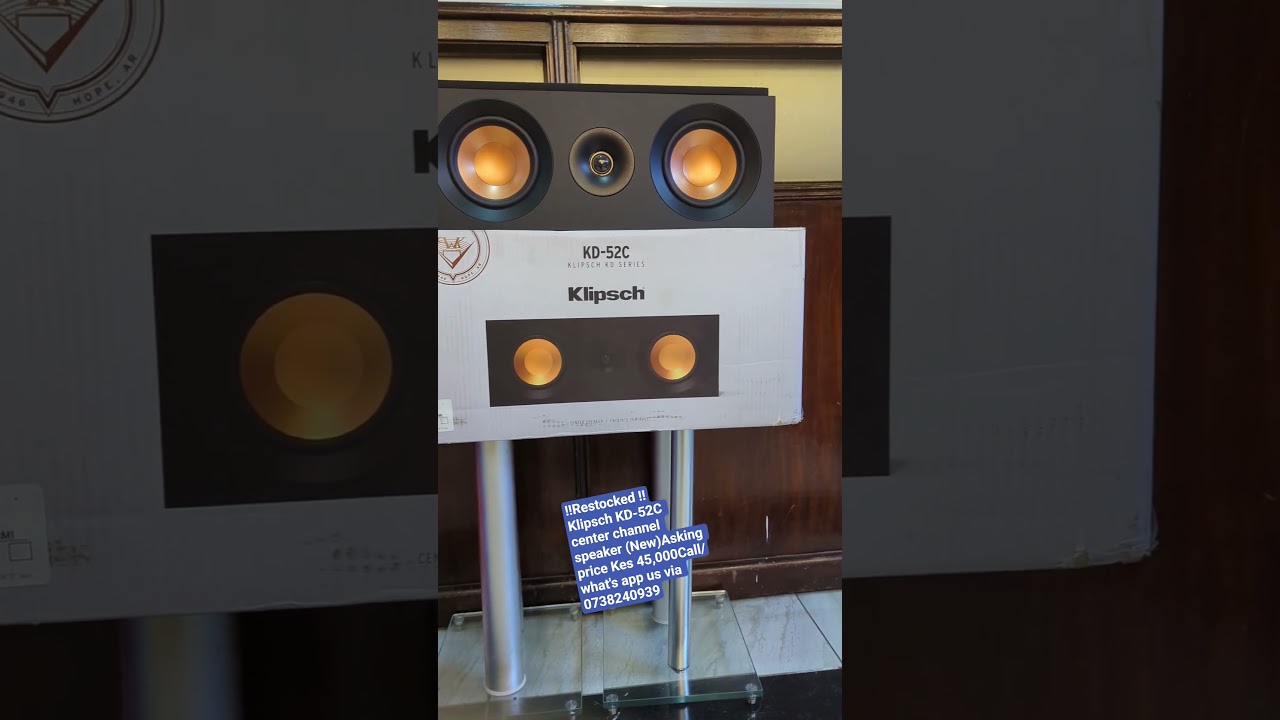 Klipsch KD-52C center channel speaker (New)Asking price Kes 45,000Call/what's app us via 0738240939