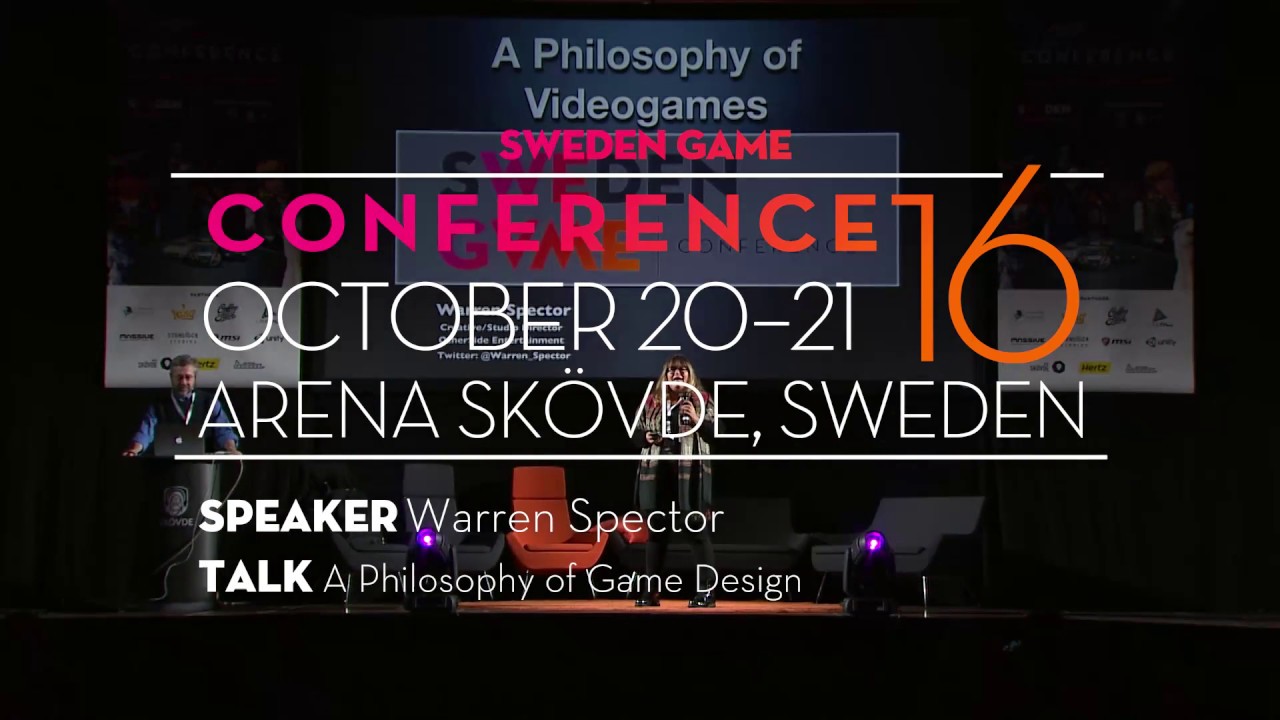 SGC16: Warren Spector - A&nbsp;Philosophy&nbsp;of Game&nbsp;Design