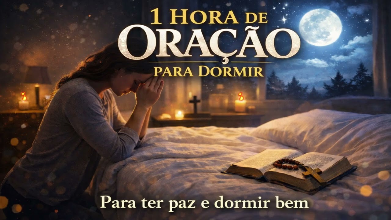 Oração da Noite para Dormir em Paz | 1 Hora de Oração#oraçãodanoite